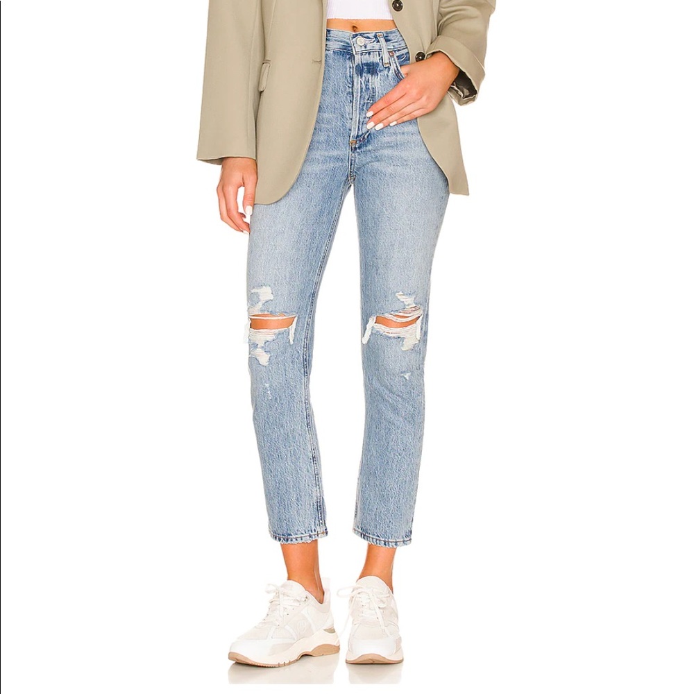 AGOLDE Riley High Rise Straight Jean